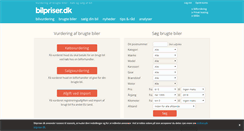 Desktop Screenshot of bilpriser.dk